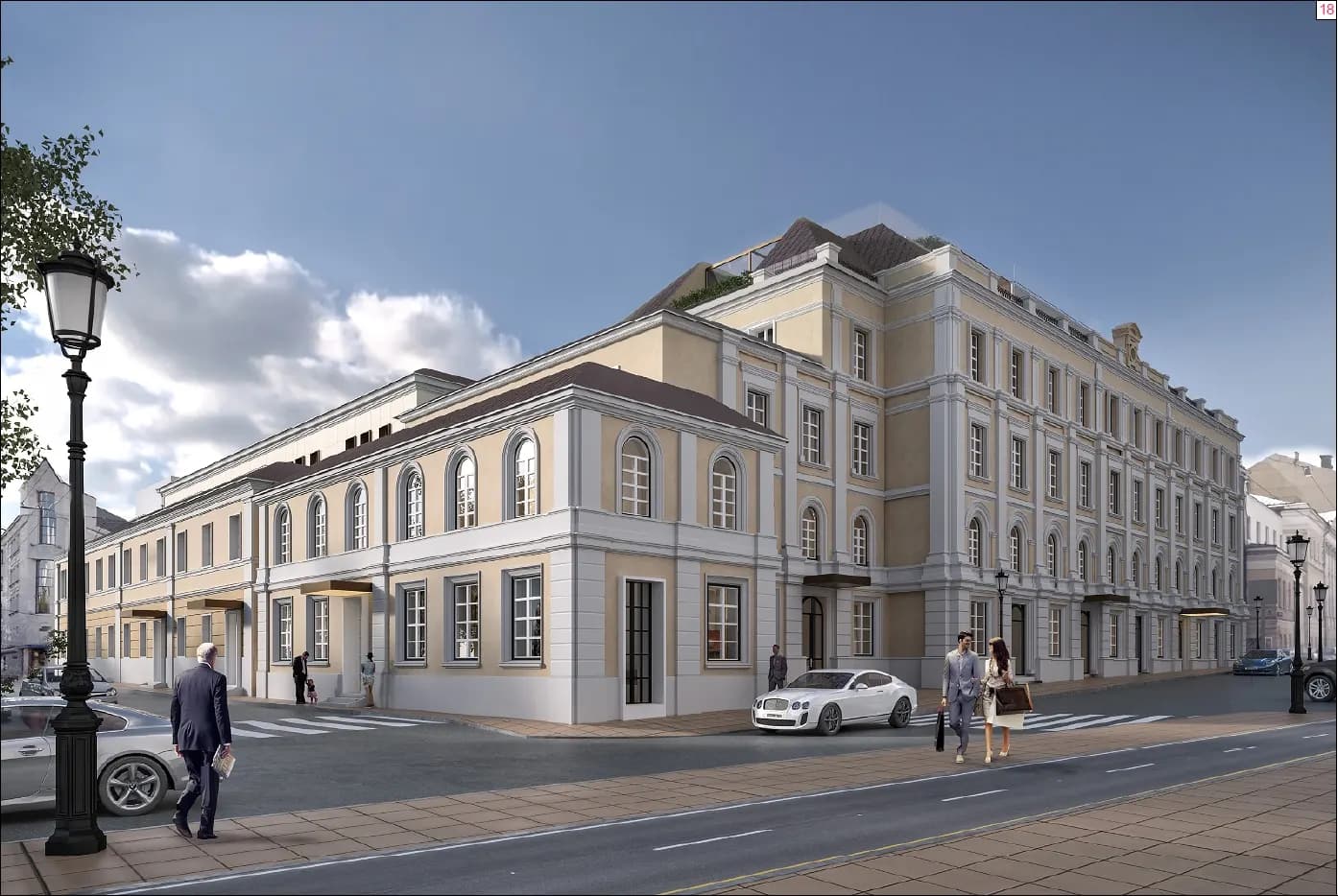 Жилой дом, Москва, улица переулок Большая Никитская, Средний Кисловский