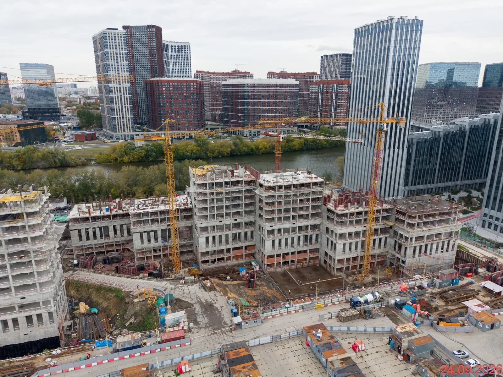 Береговой-2.Жилой квартал на Москве-реке: ход строительства, сентябрь 2026
