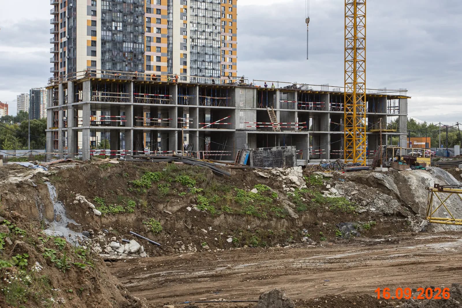 Митинский лес: ход строительства, сентябрь 2026