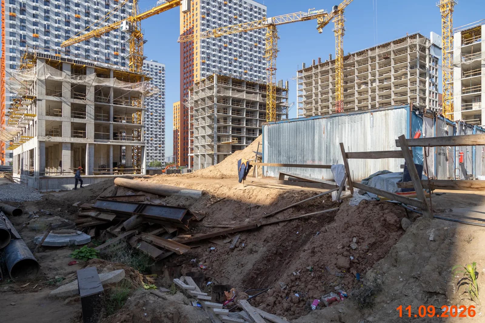 Амурский парк: ход строительства, сентябрь 2026
