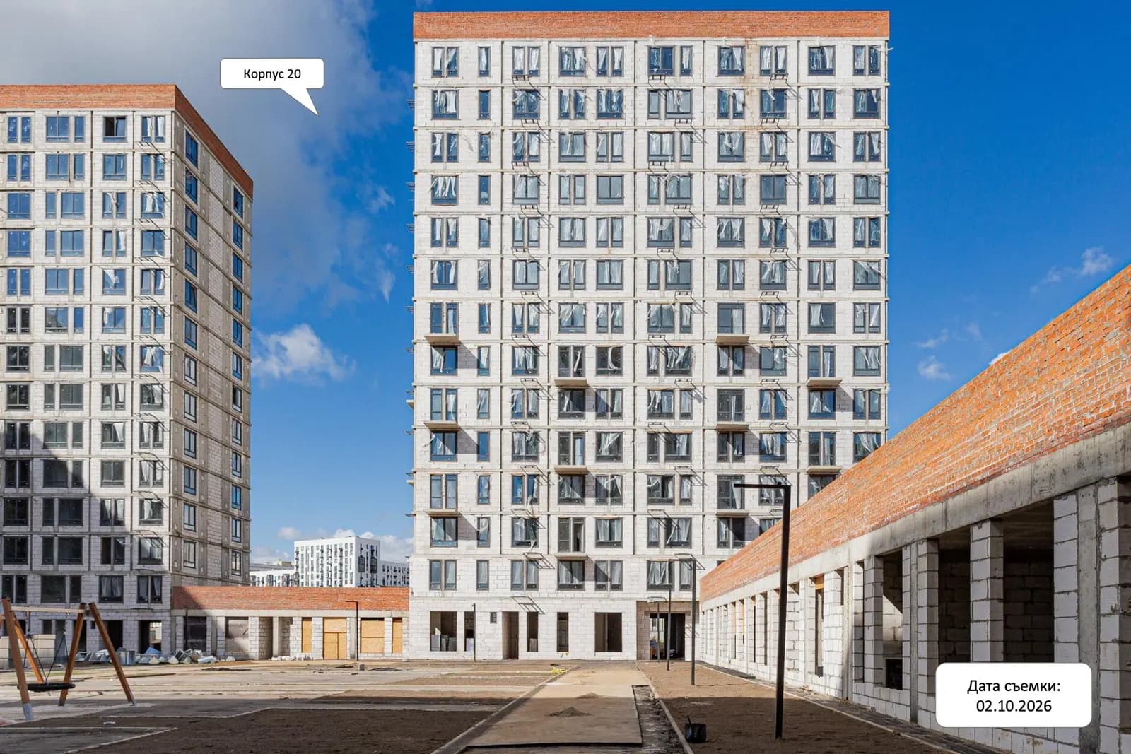 Остафьево: ход строительства, октябрь 2026