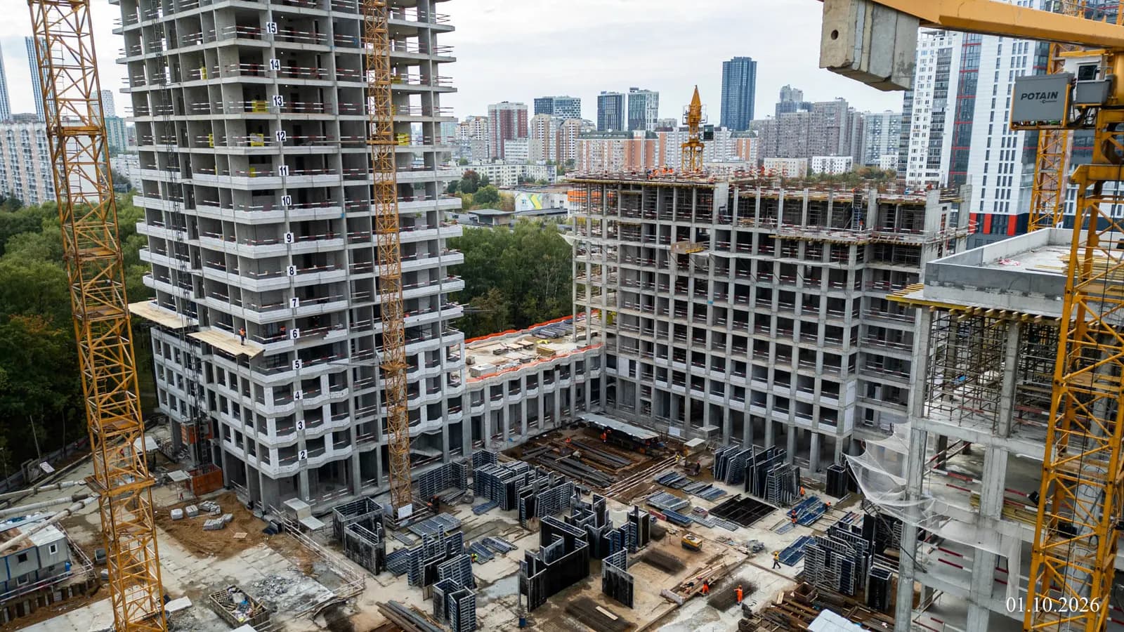 Мнёвники от Гранель: ход строительства, октябрь 2026