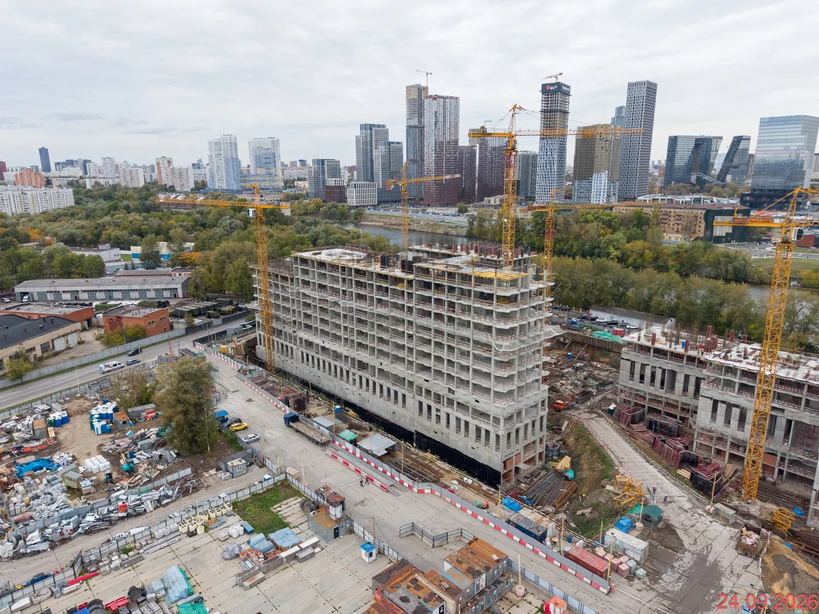 Береговой-2.Жилой квартал на Москве-реке: ход строительства, сентябрь 2026
