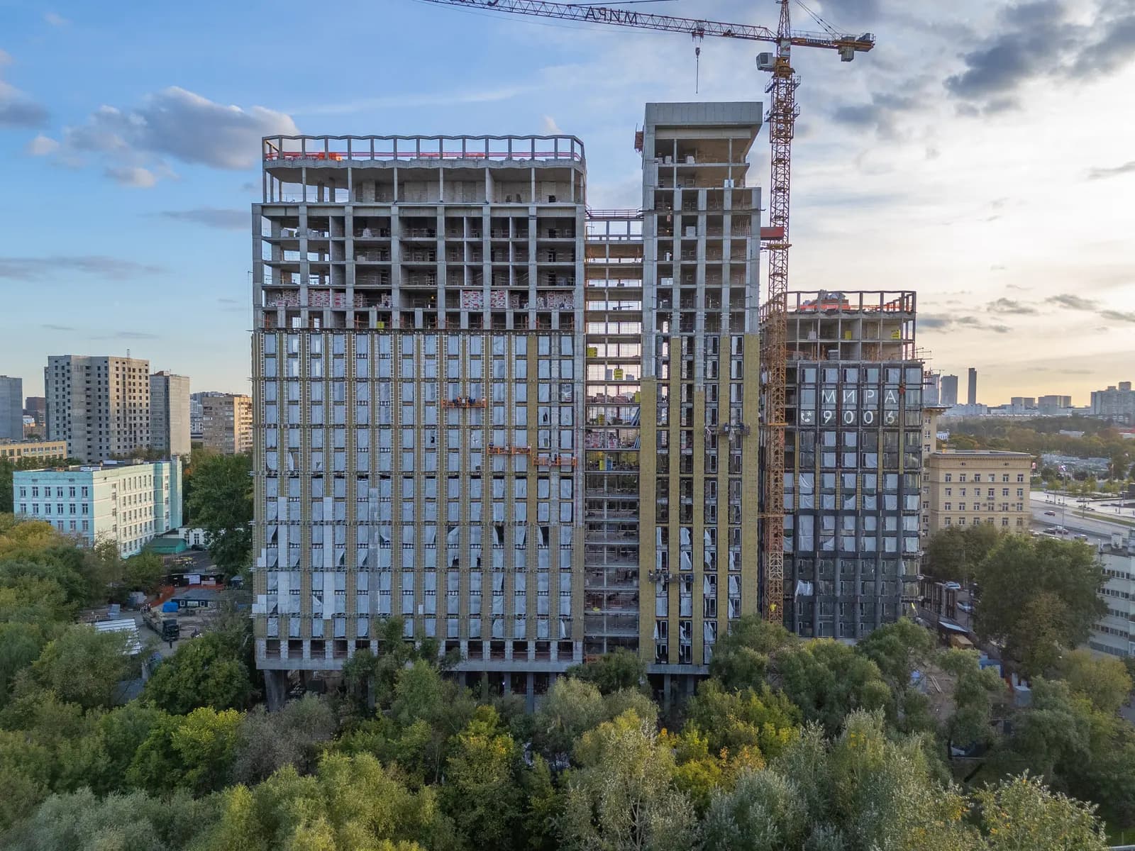 МИРА: ход строительства, сентябрь 2026