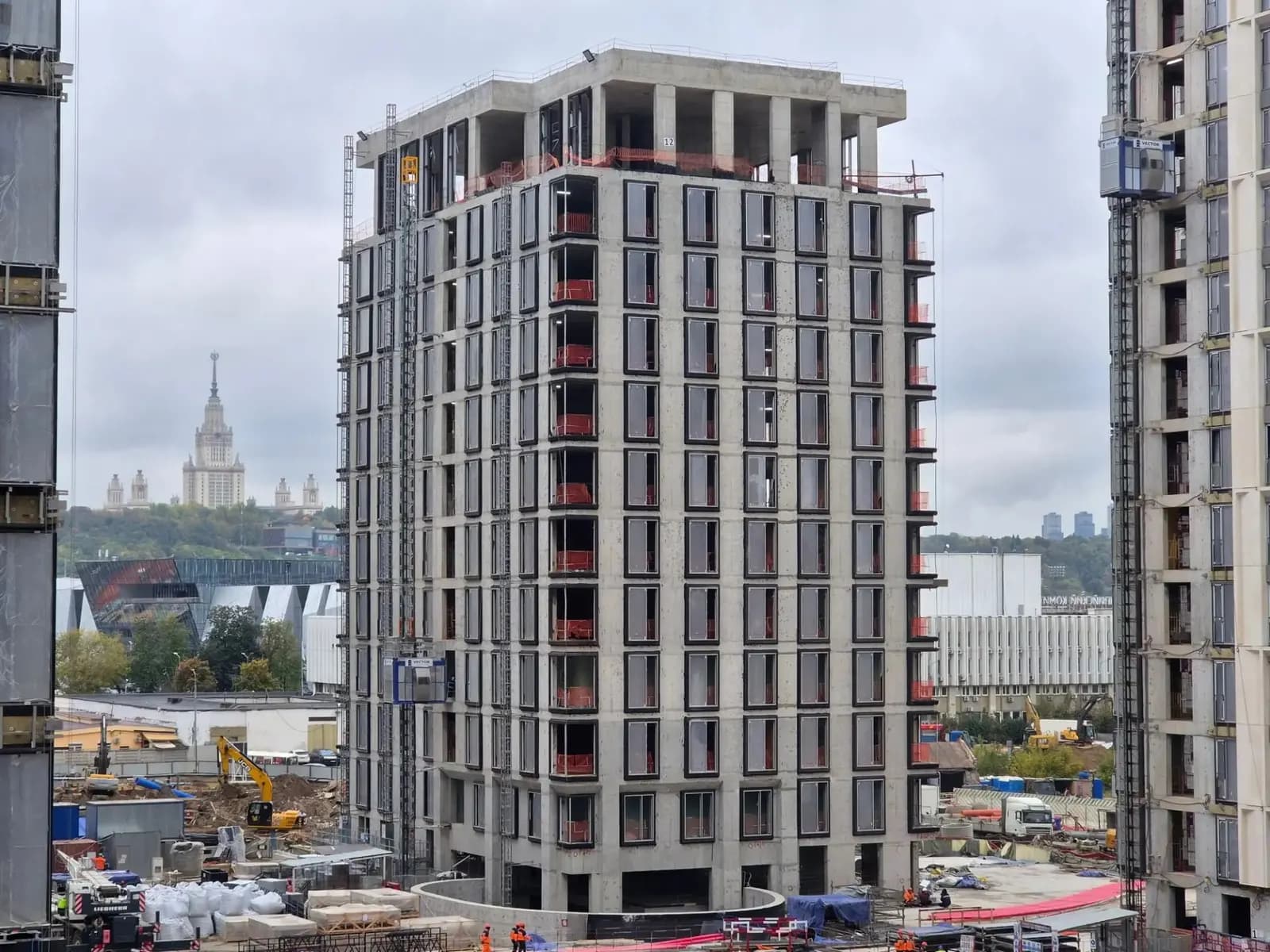 МФК Коллекция Лужники (жилые корпуса): ход строительства, сентябрь 2026
