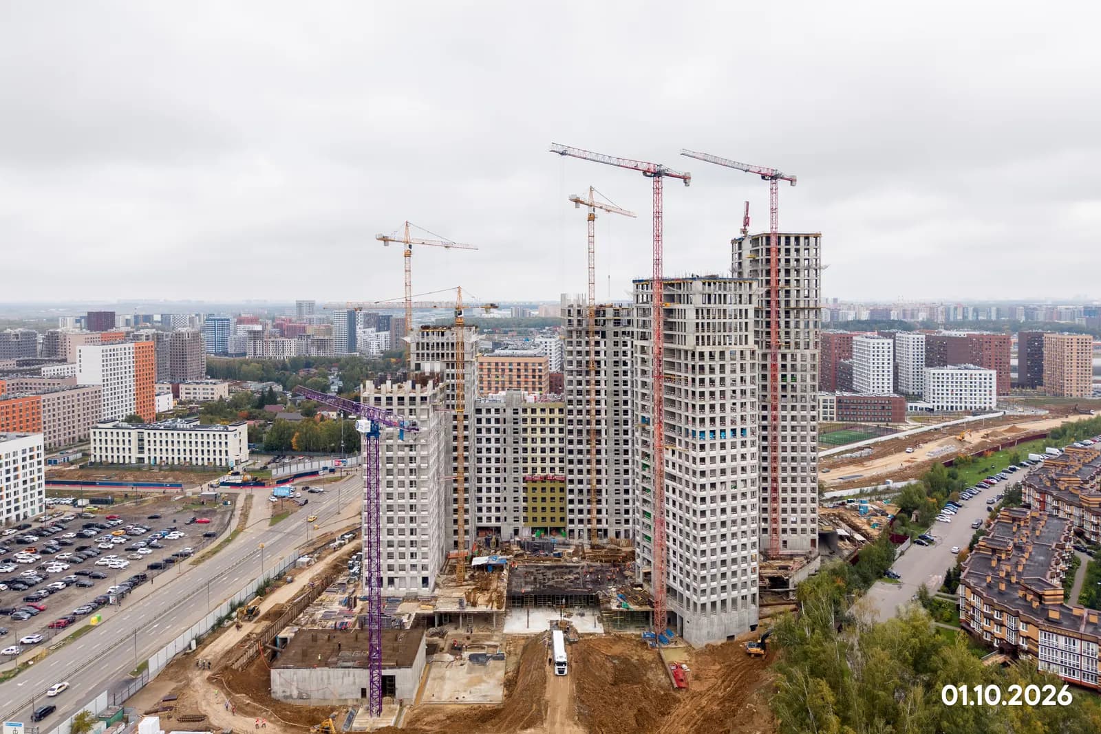 Новые Смыслы: ход строительства, октябрь 2026