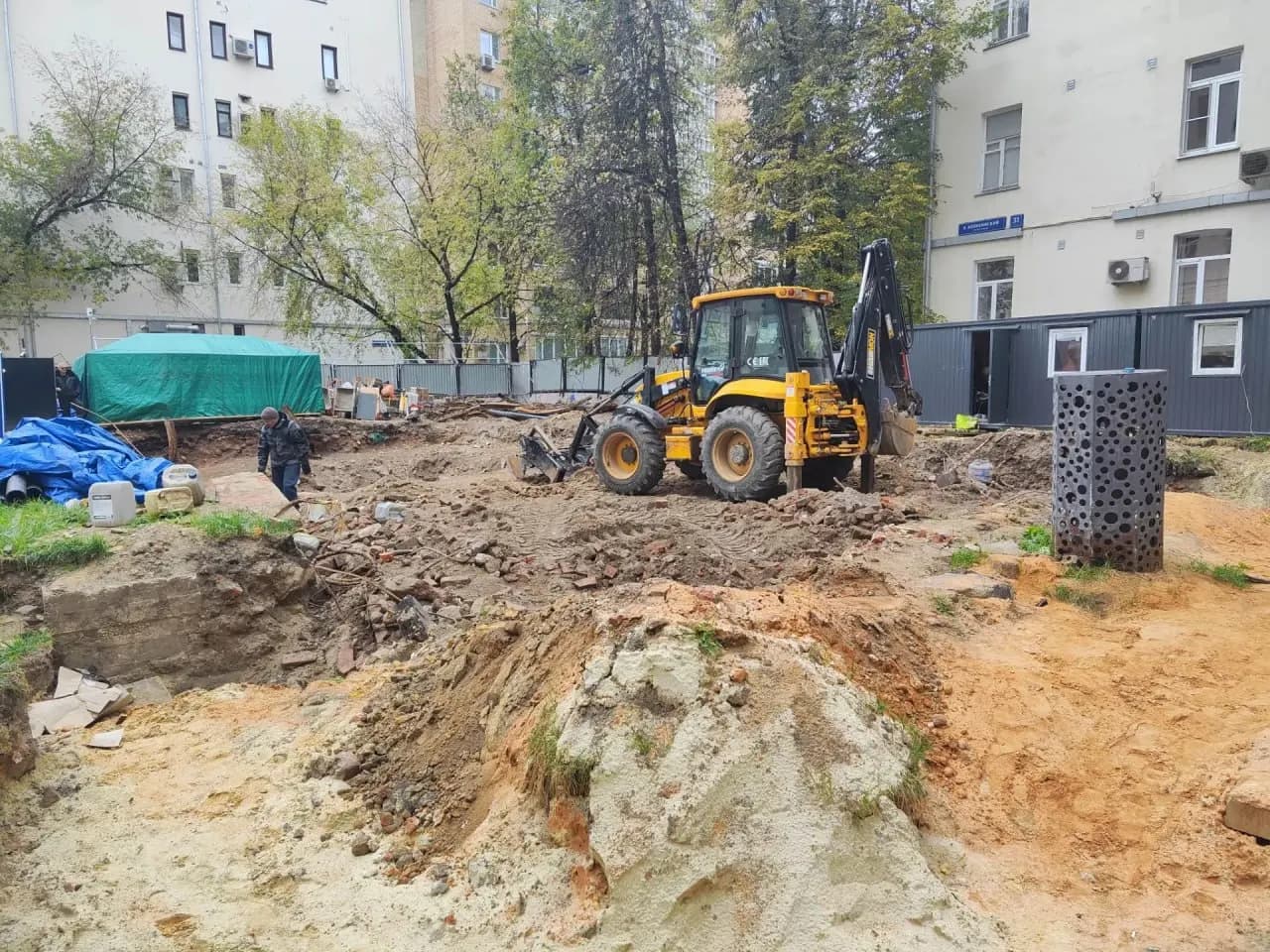 Жилой дом, Москва, переулок Козихинский: ход строительства, октябрь 2026