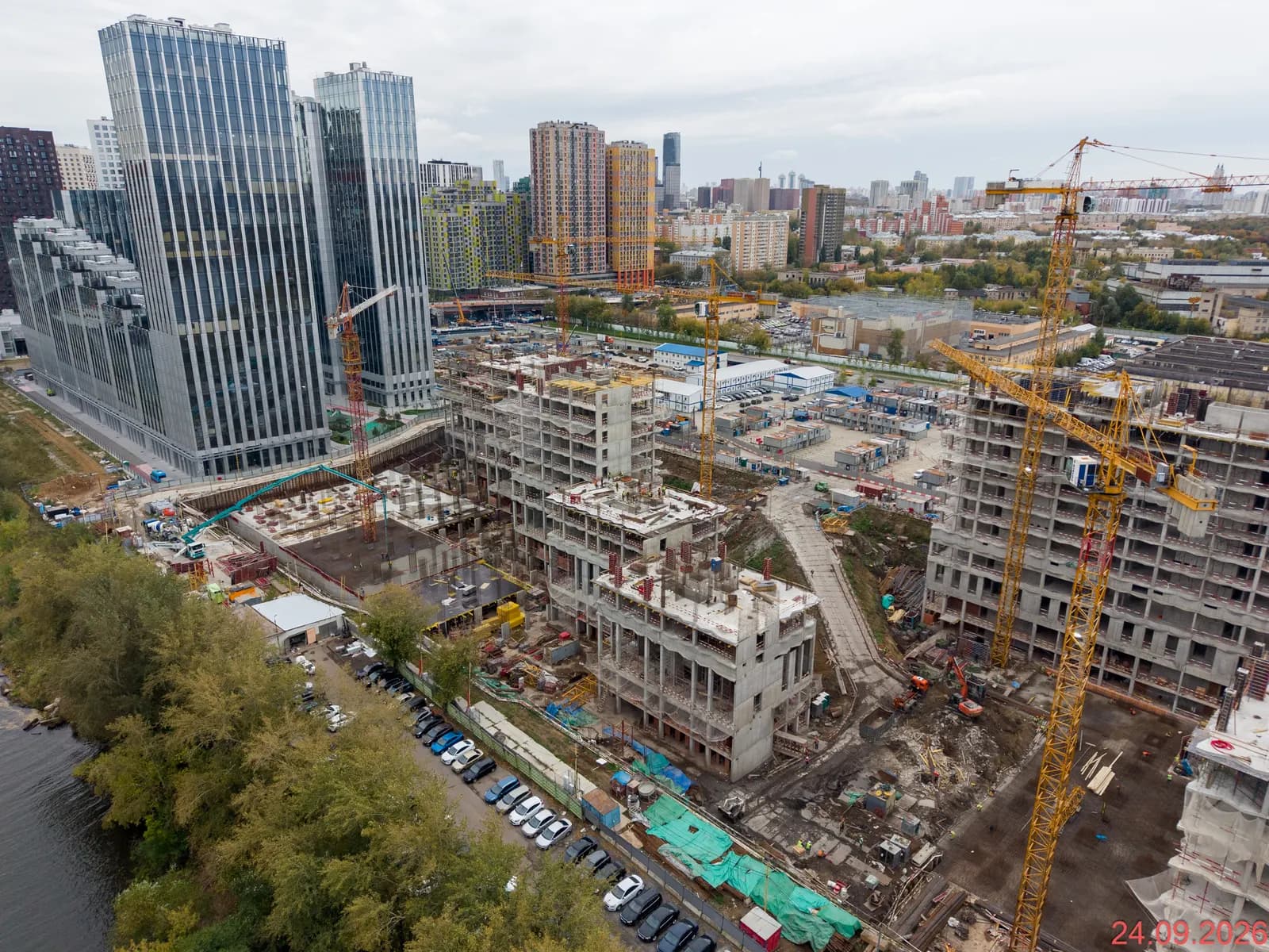 Береговой-2.Жилой квартал на Москве-реке: ход строительства, сентябрь 2026