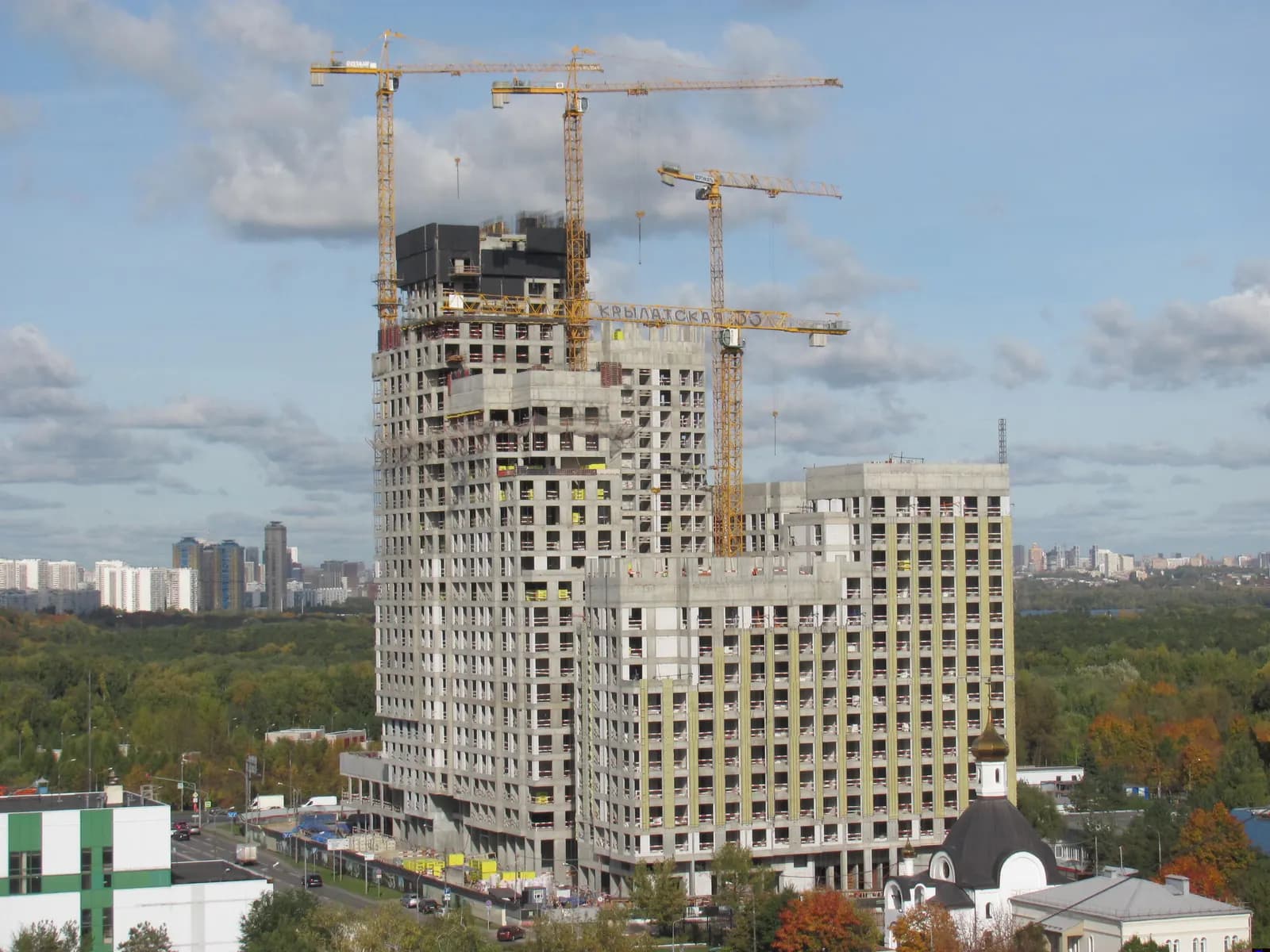 Клубный квартал КРЫЛАТСКАЯ 33: ход строительства, октябрь 2026