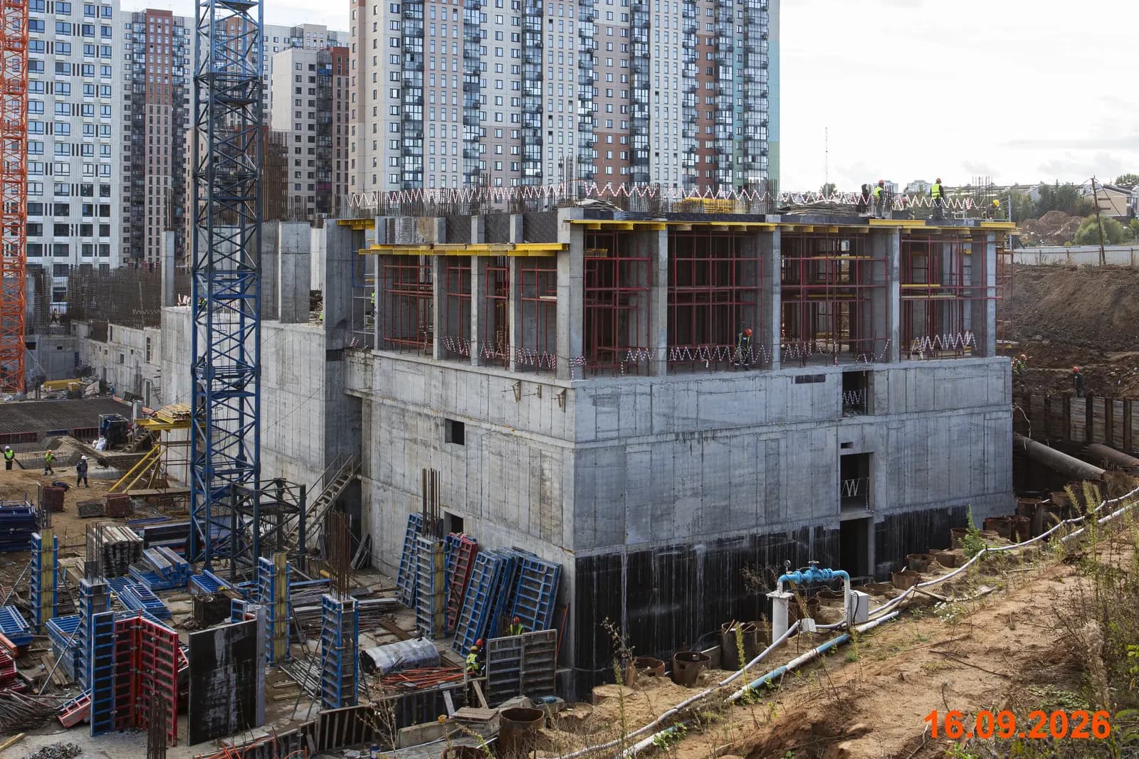 Мит: ход строительства, сентябрь 2026