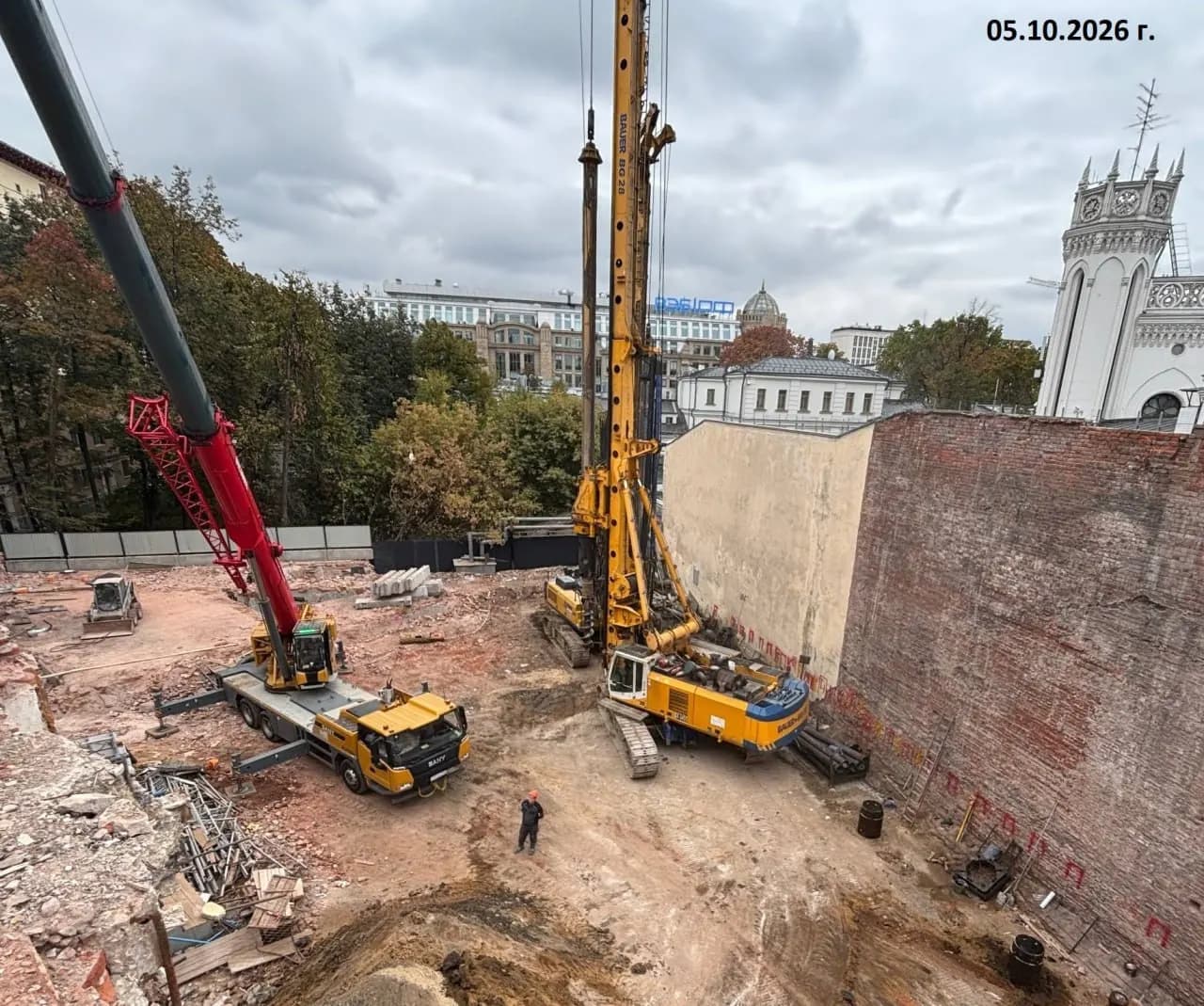 Жилой дом, Москва, Район Арбат: ход строительства, октябрь 2026