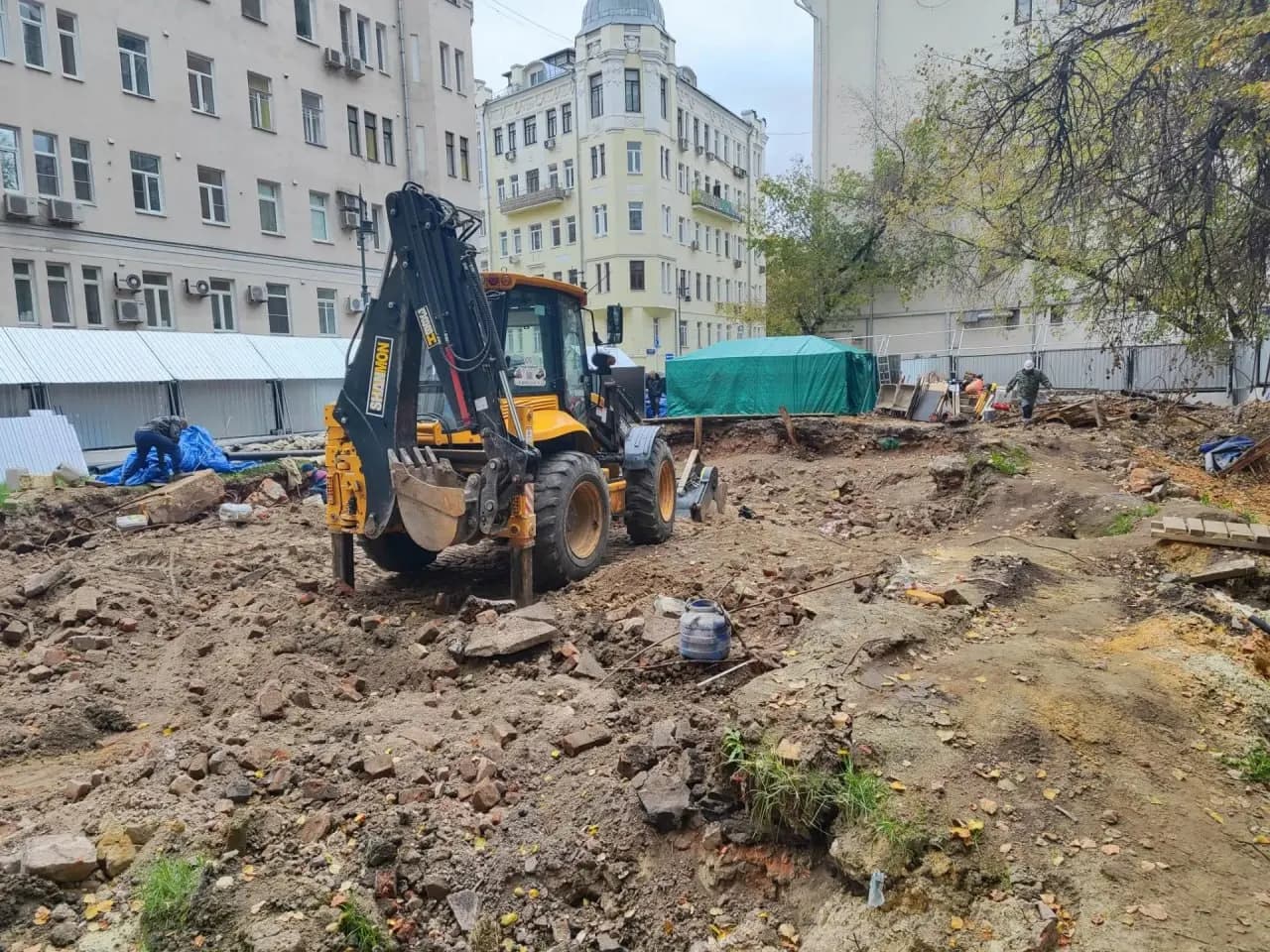 Жилой дом, Москва, переулок Козихинский: ход строительства, октябрь 2026